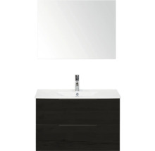 Kombinácia umývadla so zrkadlom, umývadlom a spodnou skrinkou