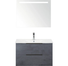 Umývadlo so skrinkou, zrkadlom a osvetlením do kúpeľne