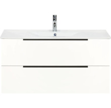 Skrinka pod umývadlo s dvomi zásuvkami a batériou