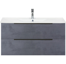 Umývadlo s dvomi zásuvkami a vodovodnou batériou