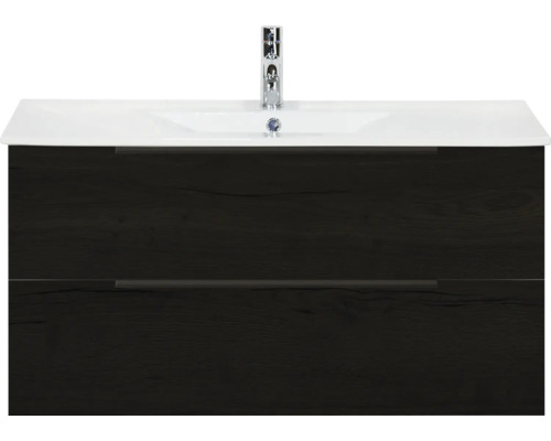 Skrinka pod umývadlo s dvoma zásuvkami a umývadlom na dosku