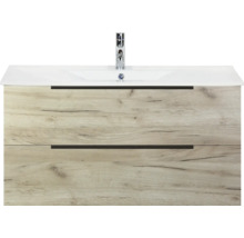 Skrinka pod umývadlo s dvomi zásuvkami a umývadlom