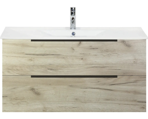 Skrinka pod umývadlo s dvomi zásuvkami a umývadlom