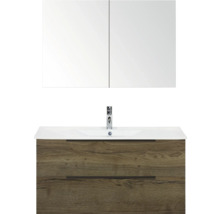 Umývadlo so skrinkou a zrkadlovou skrinkou do kúpeľne