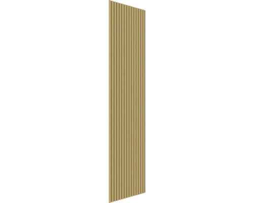 Drevený panel s vertikálnymi lamelami na dekoráciu stien