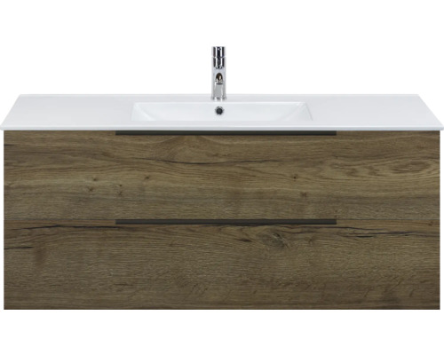 Skrinka pod umývadlo s umývadlom a dvoma zásuvkami