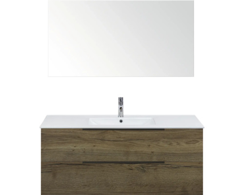 Skrinka pod umývadlo s umývadlom a zrkadlom do kúpeľne