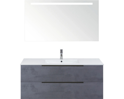 Umývadlo so zrkadlom a spodnou skrinkou do kúpeľne