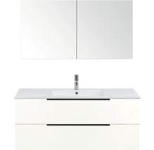 Kombinácia umývadla s umývadlom, batériou a zrkadlovou skrinkou do kúpeľne