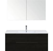 Umývadlová zostava s umývadlovou skrinkou, umývadlom a zrkadlovou skrinkou