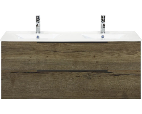 Skrinka pod umývadlo s dvomi zásuvkami a dvomi batériami