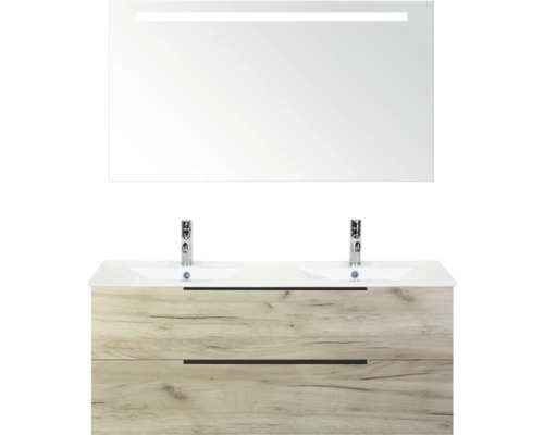 Kúpeľňový nábytkový set s umývadlom, spodnou skrinkou a zrkadlom