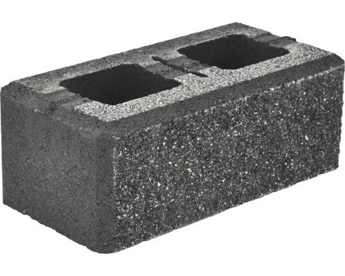 Betónový plot Alfa Block 40x20x15 cm HX 5/20/2BF čierny Dutinová tvárnica z betónu