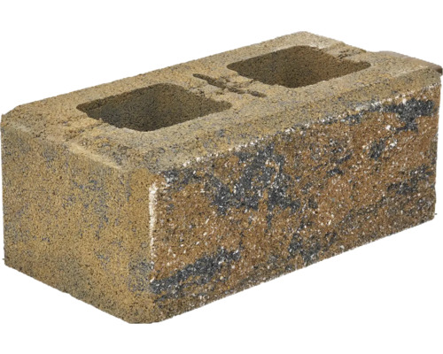 Betónový plot Alfa Block 40x20x15 cm HX 5/20/BF gobi Betónový blok s dvoma otvormi
