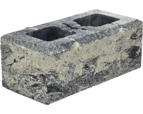 Betónový plot Alfa Block 40x20x15 cm HX 5/20/3BFL domino Sivá tvárnica