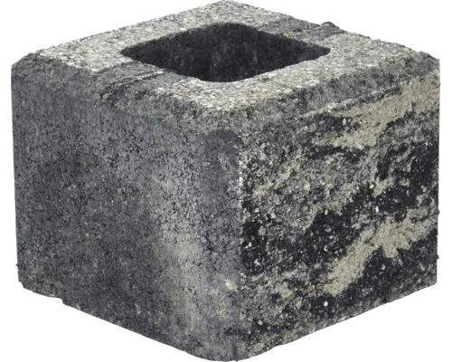 Betónový plot Alfa Block 20x20x15 cm HX 3/20/2BF domino Betónový kvetináč s otvorom