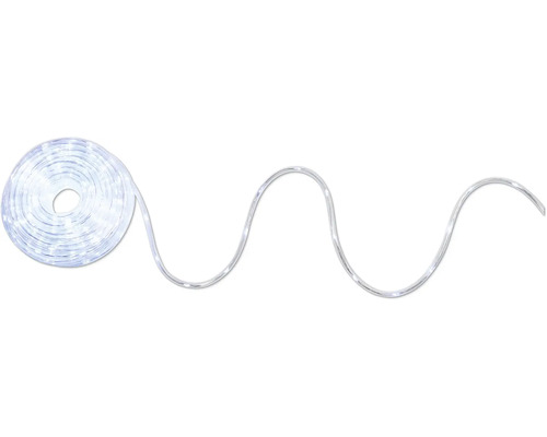 Svetelná reťaz Lafiora snake 10 m + 5 m napájací kábel 200 LED farba svetla neutrálna biela vr. 6-hodinového časovača LED svetelný had stočený
