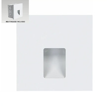 Štvorcové LED schodiskové svietidlo s montážnou krabicou