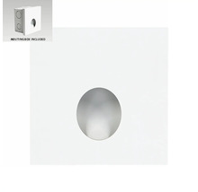 Štvorcové stropné svietidlo s kruhovým otvorom a vrátane montážnej krabice