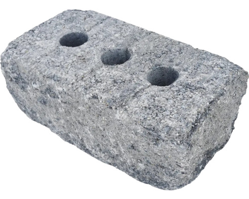 Tvarovka rohová ukončujúca s otvormi Duo Stone DSO 400 40 x 20 x 15 cm sivočierna