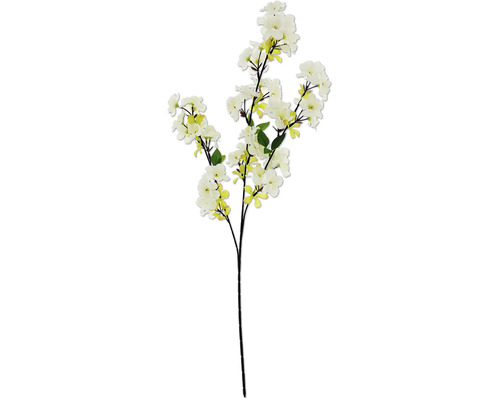 Umelý kvet sakura 68,5 cm biely Umelá kvitnúca vetva s kvetmi a listami.