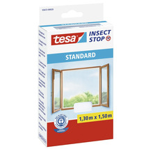 Tesa Insect Stop Standard sieť proti hmyzu so suchým zipsom, 1,30 metra krát 1,50 metra, balenie