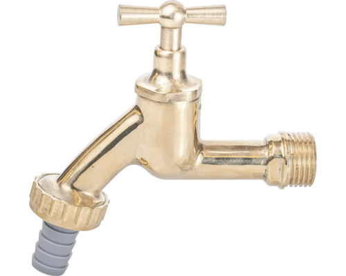 Mosadzný vodovodný kohútik s hadicovou prípojkou