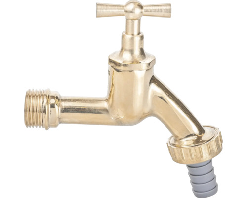 Mosadzný vodovodný kohútik s hadicovou prípojkou