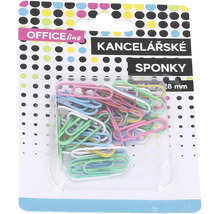 Kancelárske sponky, 28 milimetrov, rôzne farby