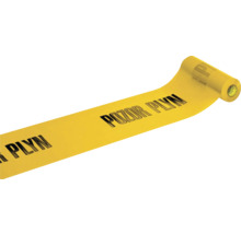 Výstražná páska s nápisom Pozor tekutina