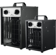 Dva ventilátory s vykurovacími špirálami a držadlami.