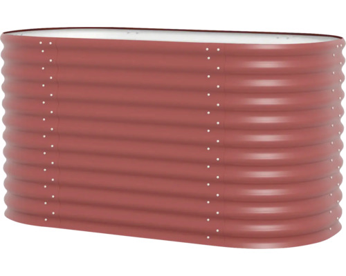 Vyvýšený záhon z vlnitej ocele so skrutkami