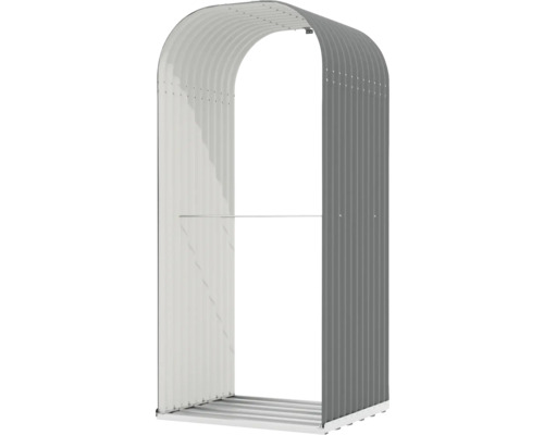 Kovová stavebnica záhradného domčeka s oblúkovým tvarom