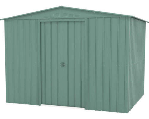 Kovový záhradný domček s dverami