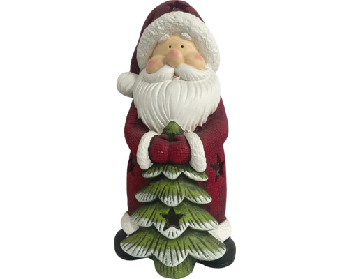 Dekoratívna figúrka Santa Clausa Lafiora 16,5 x 15 x 32,5 cm Figúrka Santa Clausa s vianočným stromčekom
