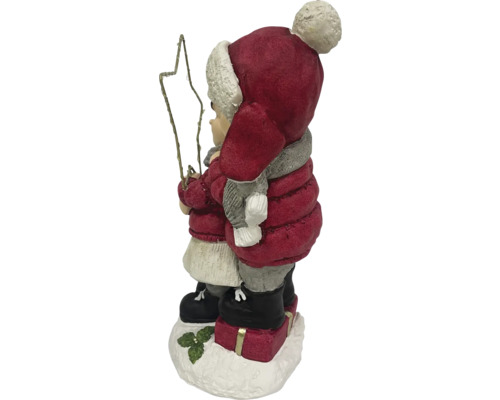 Dekoratívna figúrka detí s hviezdou, zimná dekorácia