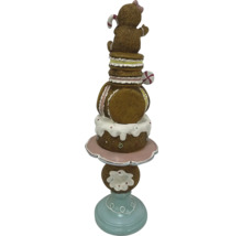 Ozdobná figúrka stojana na tortu s perníkovou tematikou na vianočnú dekoráciu