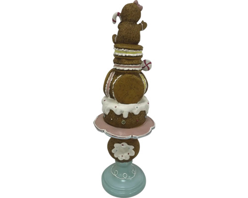 Ozdobná figúrka stojana na tortu s perníkovou tematikou na vianočnú dekoráciu