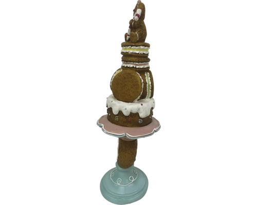 Dekoratívny etažér na torty s figúrkou medvedíka pre slávnostné príležitosti