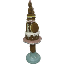 Dekoratívny makarónový stĺp s medvedíkom pre interiérové dekorácie