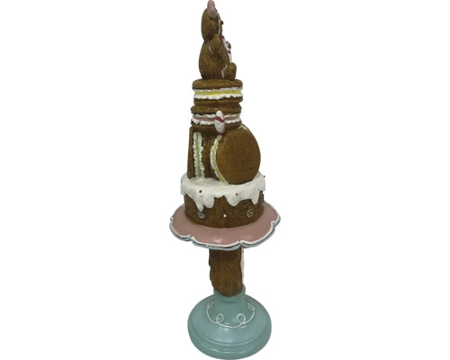 Dekoratívny makarónový stĺp s medvedíkom pre interiérové dekorácie