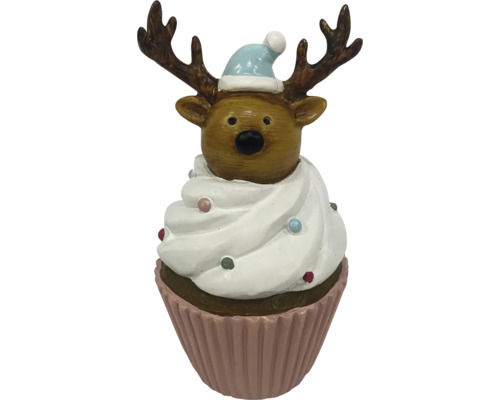 Dekoratívna figúrka soba v tvare cupcake s čiapkou