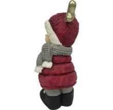 Dekoratívna figúrka Mikuláša s čiapkou a šálom