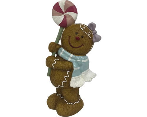 Dekoratívna figúrka perníček 30 cm Medovníková figúrka s lízatkom ako vianočná dekorácia