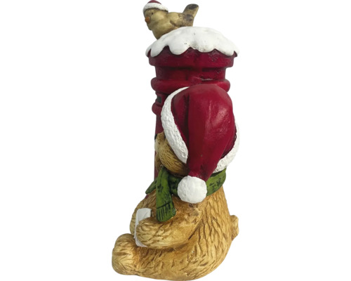 Vianočná dekorácia s medveďom, vtákom a poštovou schránkou