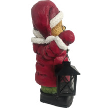 Dekoratívna figúrka Santa Clausa s lampášom ako slávnostná dekorácia