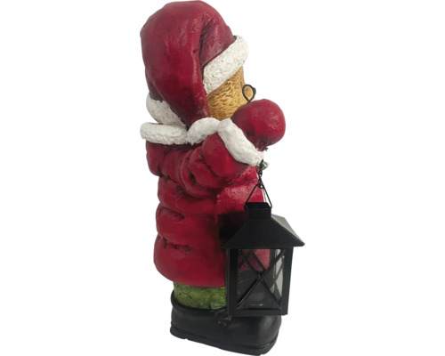 Dekoratívna figúrka Santa Clausa s lampášom ako slávnostná dekorácia