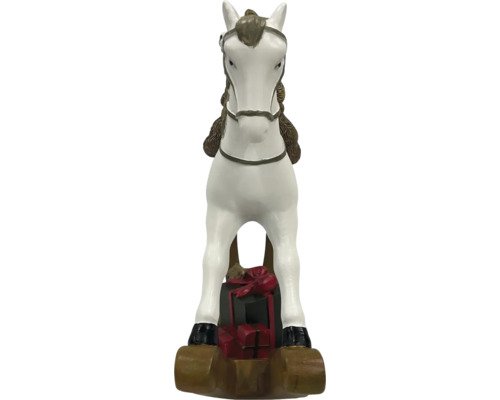 Dekoratívna figúrka koňa s balíčkami darčekov