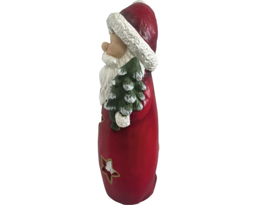 Figúrka Santa Clausa so stromom a hviezdami