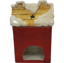 Dekoratívna miniatúra údiarne v tvare komína s motívom hviezdy